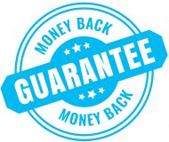 money back guarantee rubber label stamp seal set